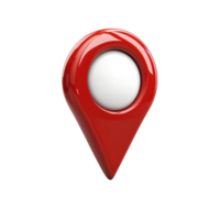 Map marker indicating location with a clean red design for various uses and applications png
