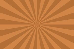 Brown classic retro striped background. Vintage radial art print. Abstract pop artwork pattern for your design and ideas. Can be used like card, poster, placard etc vector