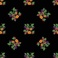 Seamless pattern with nature elements. vector