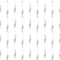 Seamless pattern with abstract floral doodle elements. background for surface design. vector