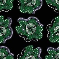 Seamless pattern with abstract ornaments vector