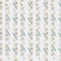 Seamless pattern with abstract floral doodle elements. vector