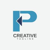 Bold P Initial Logo for Startups, Agencies, and Enterprises, Custom Letter mark Design for Brand Recognition and Growth vector