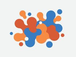 Abstract Colorful Blob Design with Intertwined Shapes vector
