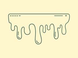 Dynamic Abstract Shape Design Art with Flowing Forms vector