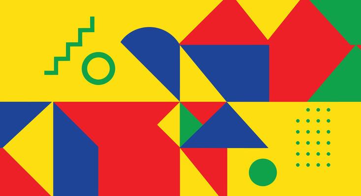 Abstract Geometric Shapes Art - Modern Design Elements in EPS