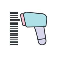 Bar code Scanner Icon illustration design templates simple and modern concept isolated on vector