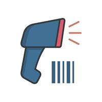 Bar code Scanner Icon illustration design templates simple vector