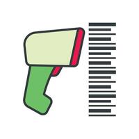 Bar code Scanner Icon illustration design templates simple and modern vector