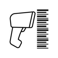 Bar code Scanner Icon design templates simple and modern concept isolated on white background vector