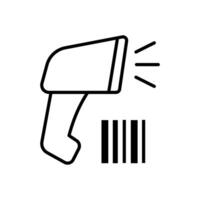 Bar code Scanner Icon illustration design templates simple and modern concept vector