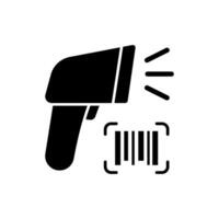 Bar code Scanner Icon illustration design templates simple and modern concept isolated on white background vector