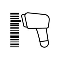 Bar code Scanner Icon illustration design templates vector