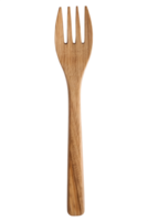 Wooden fork for serving food isolated on transparent background png