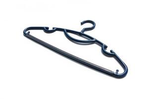 Clothes hanger on white background. After edits. photo