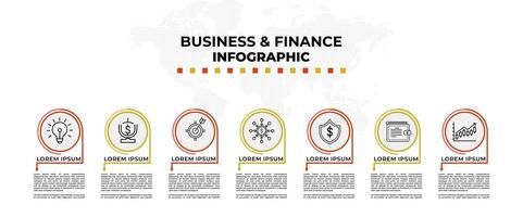 Modern business and finance infographic template design. Info graph template design for business and finance industry. Used for economy, diagram, chart, strategy, presentation template vector