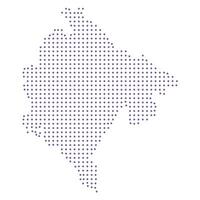 Montenegro map dotted pattern design purple circle vector