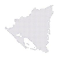 Nicaragua map dotted pattern design purple circle vector