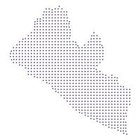 Lesotho map dotted pattern design purple circle vector