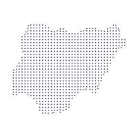 Niger map dotted pattern design purple circle vector