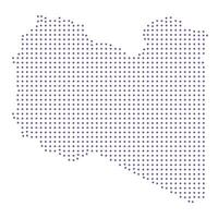 Liberia map dotted pattern design purple circle vector