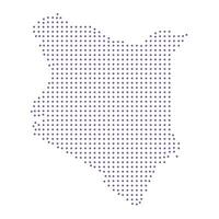 Kenya map dotted pattern design purple circle vector
