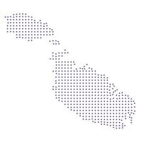Malta map dotted pattern design purple circle vector