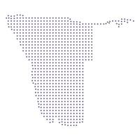 Namibia map dotted pattern design purple circle vector