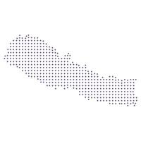 Nepal map dotted pattern design purple circle vector