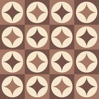 Minimalist Geometric Mid Mod Seamless Pattern vector