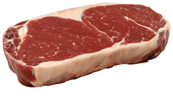 Fresh Marbled Beef Steak Cut Against Transparent Background Ideal for Cooking and Culinary Displays and Food Presentations png