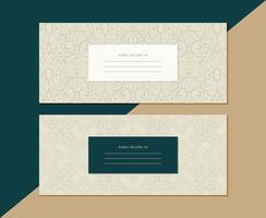 Decorative Invitation Card with Ornamental Pattern vector