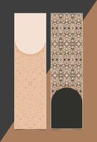 Abstract ornamental pattern card vector