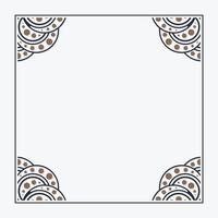 Ornament Frame Design template vector