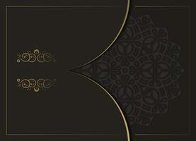 dark art mandala pattern background design. vector