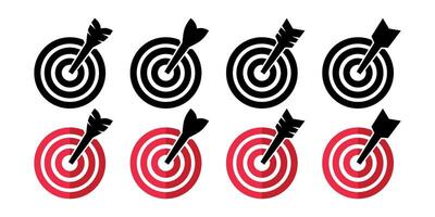 dart board with dart icon vector