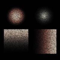Halftone noise dot gradient abstract elements with color textures vector