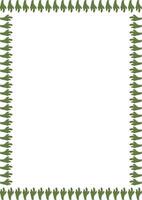 Cactus frame. Wild west Arizona border with empty space for your text vector