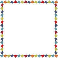 Palm elements frame decoration. Desert oasis border with empty space for your text vector