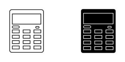 Calculator set Icon Symbol isolated white background. illustration. color editable. vector