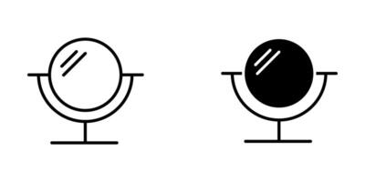 mirror set Icon Symbol isolated white background. illustration. color editable. vector