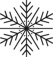 Elegant Christmas Snowflake Silhouette with Decorative Dots vector