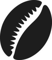 Cowrie Shell Silhouette for Summer Themes - Minimalistic Beach and Ocean Icon Design vector