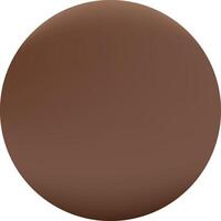 3D Rendering of a Brown Sphere vector