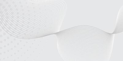 Light Gray Abstract Wave Background with Subtle Dot and Line Patterns vector