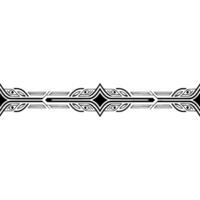 Elegant Art Deco Ornament Black Linear Pattern on Gradient White vector