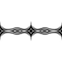 Geometric Ornament in Black and White on Gradient Background vector