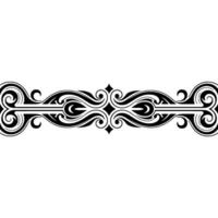 Ornate Black Pattern Border on Gradient Background vector