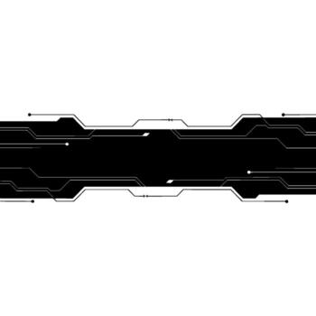 Futuristic Tech Background Abstract Circuitry in Black and White vector