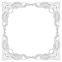 Futuristic Circuit Frame on White Background vector